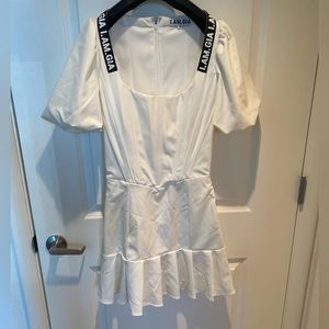I AM GIA white chelsey mini dress